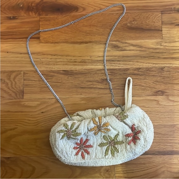 Zara Beaded Printed Bag- Palm Tree Print - Picture 4 of 4